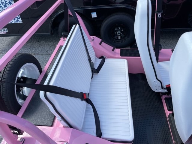 Pink Moke EV with White Interior For Sale Jacksonville Florida